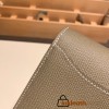 Hermès Constance Long Veau Epson 18/Étoupe Grey Etoupe Silver Hardware wallet-022 Fully Hand-Stitched