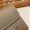 Hermès Constance Long Veau Epson 18/Étoupe Grey Etoupe Silver Hardware wallet-022 Fully Hand-Stitched