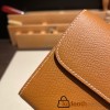 Hermès Constance Long Veau Epson 37/Gold Gold Gold Hardware wallet-024 Fully Hand-Stitched