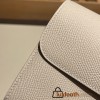 Hermès Constance Long Veau Epson 10/Craie Craie Silver Hardware wallet-026 Fully Hand-Stitched