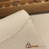 Hermès Constance Long Veau Epson 10/Craie Craie Gold Hardware wallet-027 Fully Hand-Stitched