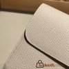 Hermès Constance Long Veau Epson 10/Craie Craie Gold Hardware wallet-027 Fully Hand-Stitched