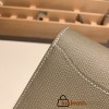 Hermès Constance Long Veau Epson 18/Étoupe Grey Etoupe Silver Hardware wallet-030 Fully Hand-Stitched