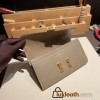 Hermès Constance Long Veau Epson 18/Étoupe Grey Etoupe Gold Hardware wallet-031 Fully Hand-Stitched