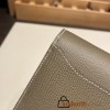 Hermès Constance Long Veau Epson 18/Étoupe Grey Etoupe Gold Hardware wallet-031 Fully Hand-Stitched