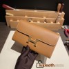Hermès Constance Long Veau Epson 37/Gold Gold Silver Hardware wallet-032 Fully Hand-Stitched